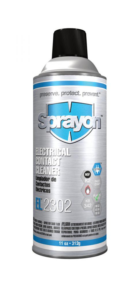 Sprayon EL2302 Electrical Contact Cleaner, 11 oz.