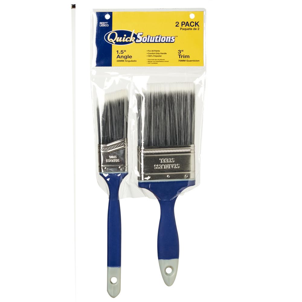 2PC Quick Solutions Brush Set (1-1/2&#34; Angle, 3&#34; Trim)