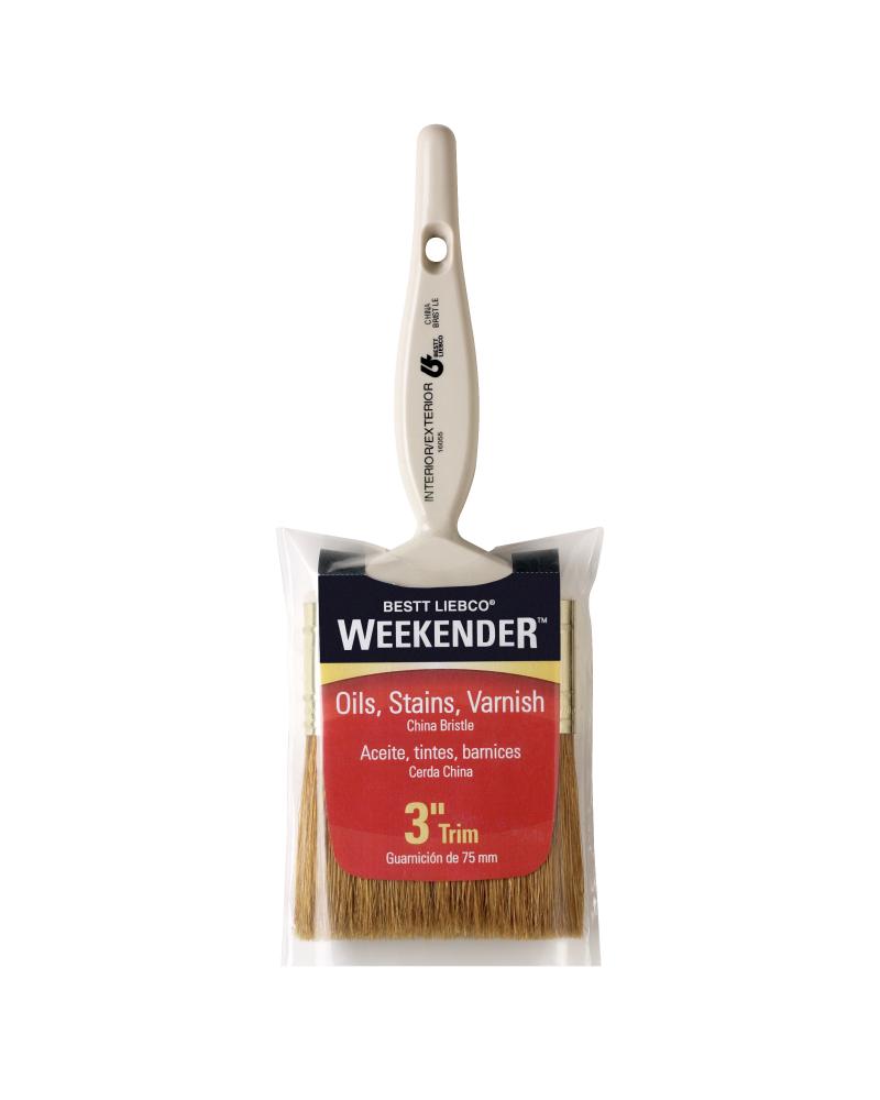 Bestt Liebco Weekender China Bristle Trim & Wall Brush, 3 Inch