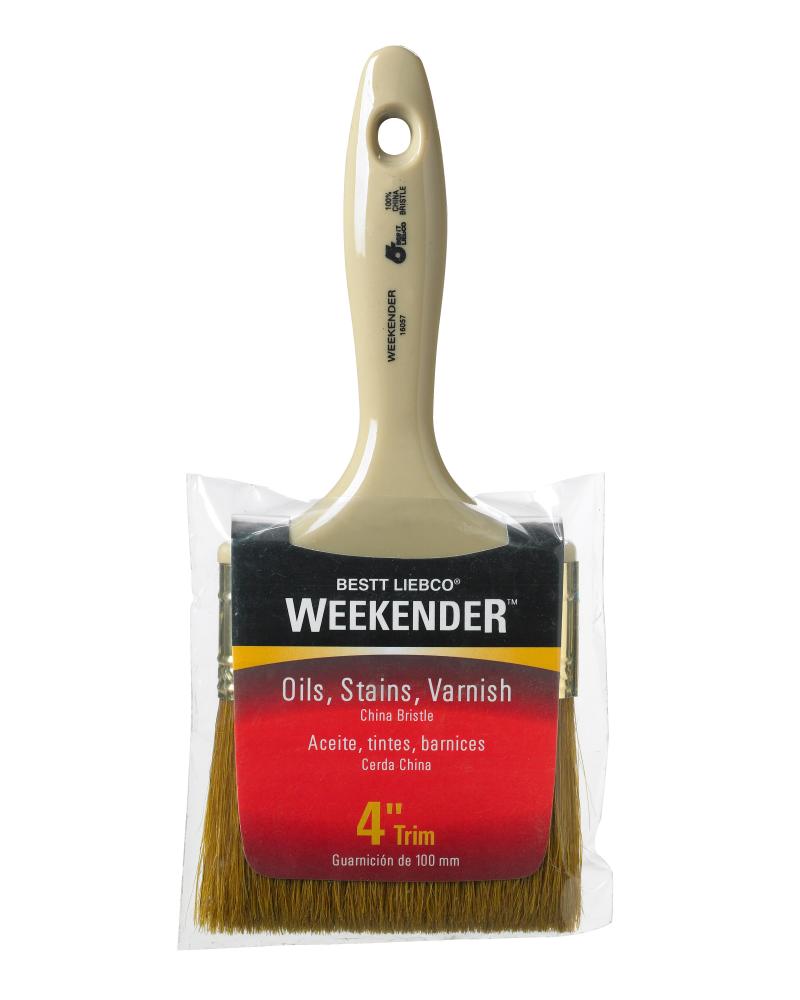 Bestt Liebco Weekender China Bristle Trim & Wall Brush, 4 inches