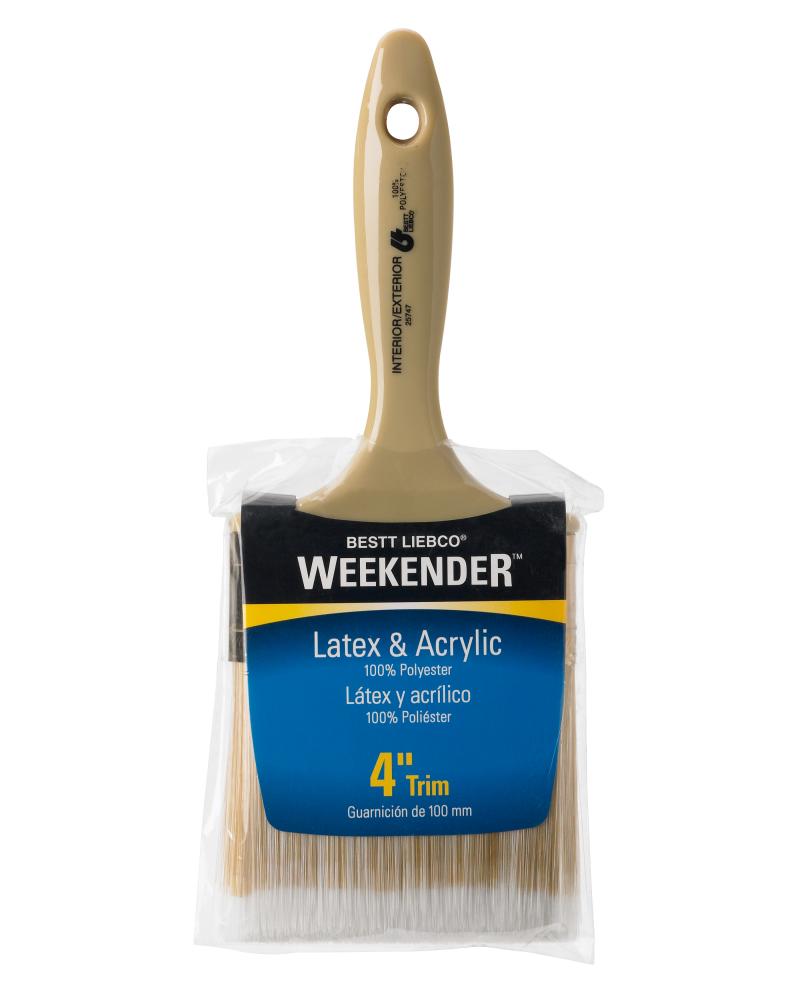 Bestt Liebco Weekender Trim & Wall Brush, 4 in.