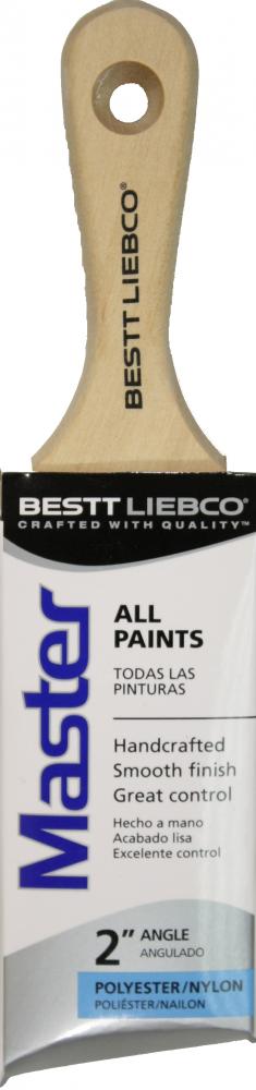 Bestt Liebco Master Polyester/Nylon Angle Sash Brush, 2 in. Short