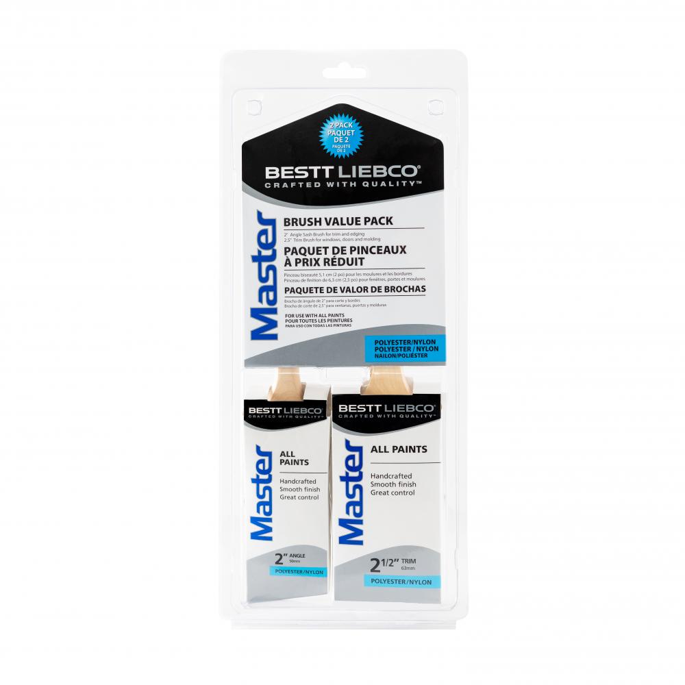 Bestt Liebco Master 2 Piece Brush Value Pack - Canada, 2 in. Angle, 2.5 in. Trim