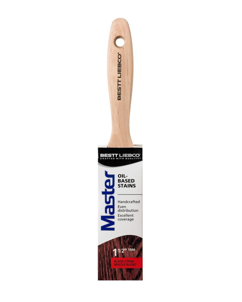 Bestt Liebco Master Oil Based Stain Trim Brush, 1-1/2 in.