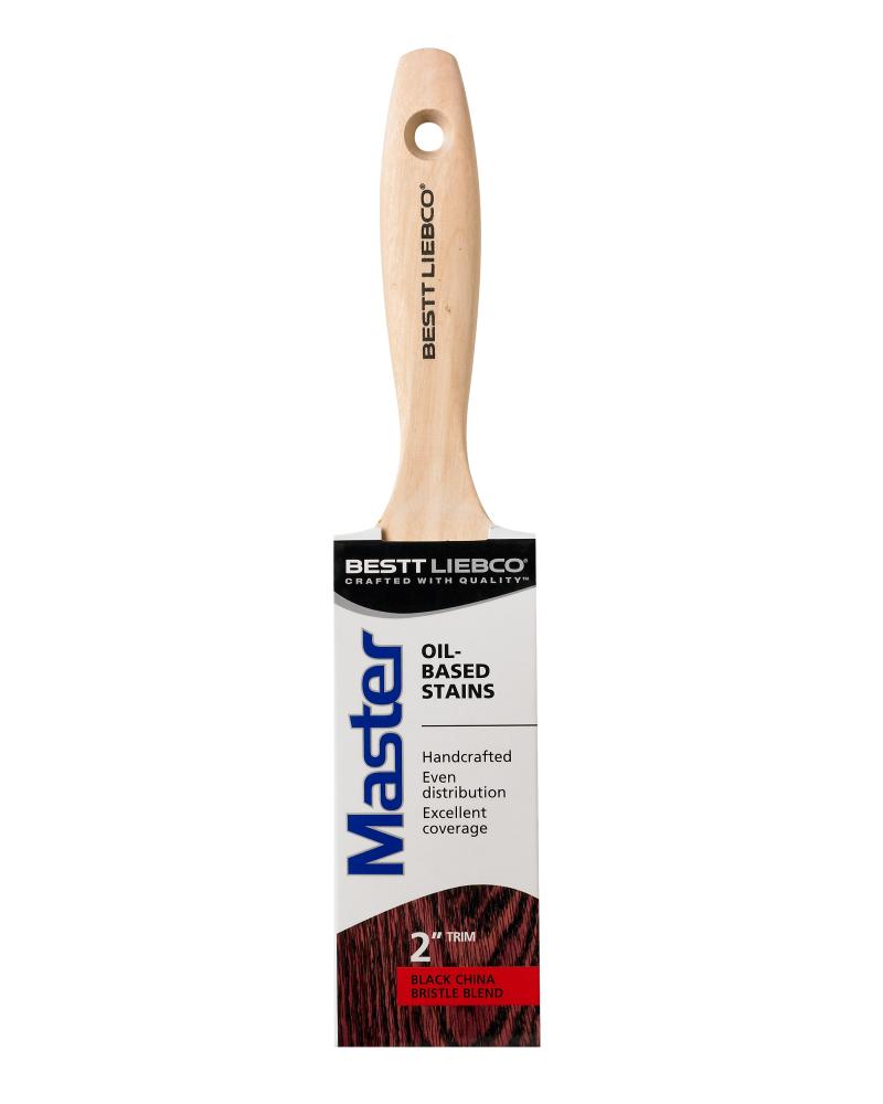 Bestt Liebco Master Oil Based Stain Trim Brush, 2 in.