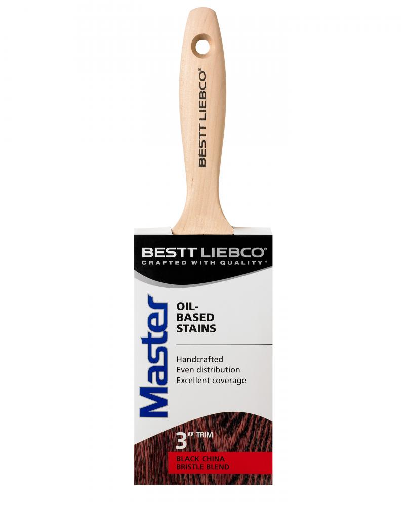 Bestt Liebco Master Oil Based Stain Trim Brush, 3 in.