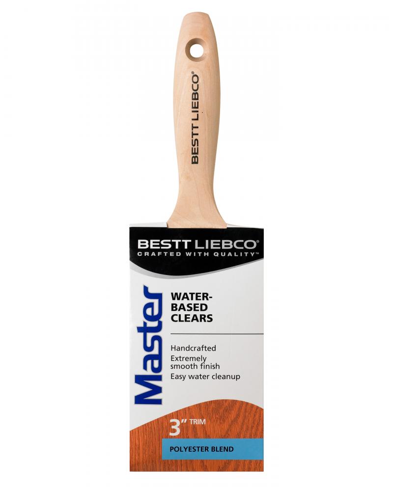 Bestt Liebco Master Water Based Clears Trim Brush, 3 in.