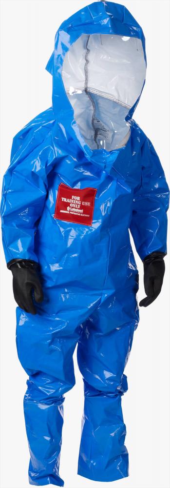 Encapsulated Chemical Suit with Rear Entry and Expanded Back