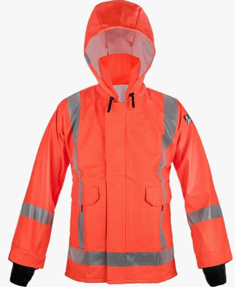 Protective Rainwear Jacket with Reflective Strip