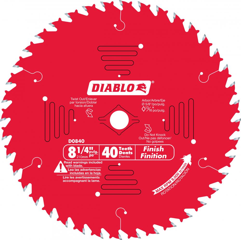 8-1/4 in. x 40 Tooth Finishing Saw Blade