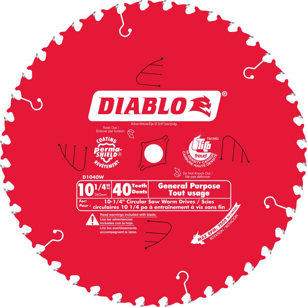 10-1/4 in. x 40 Tooth General Purpose Beam Saw Blade
