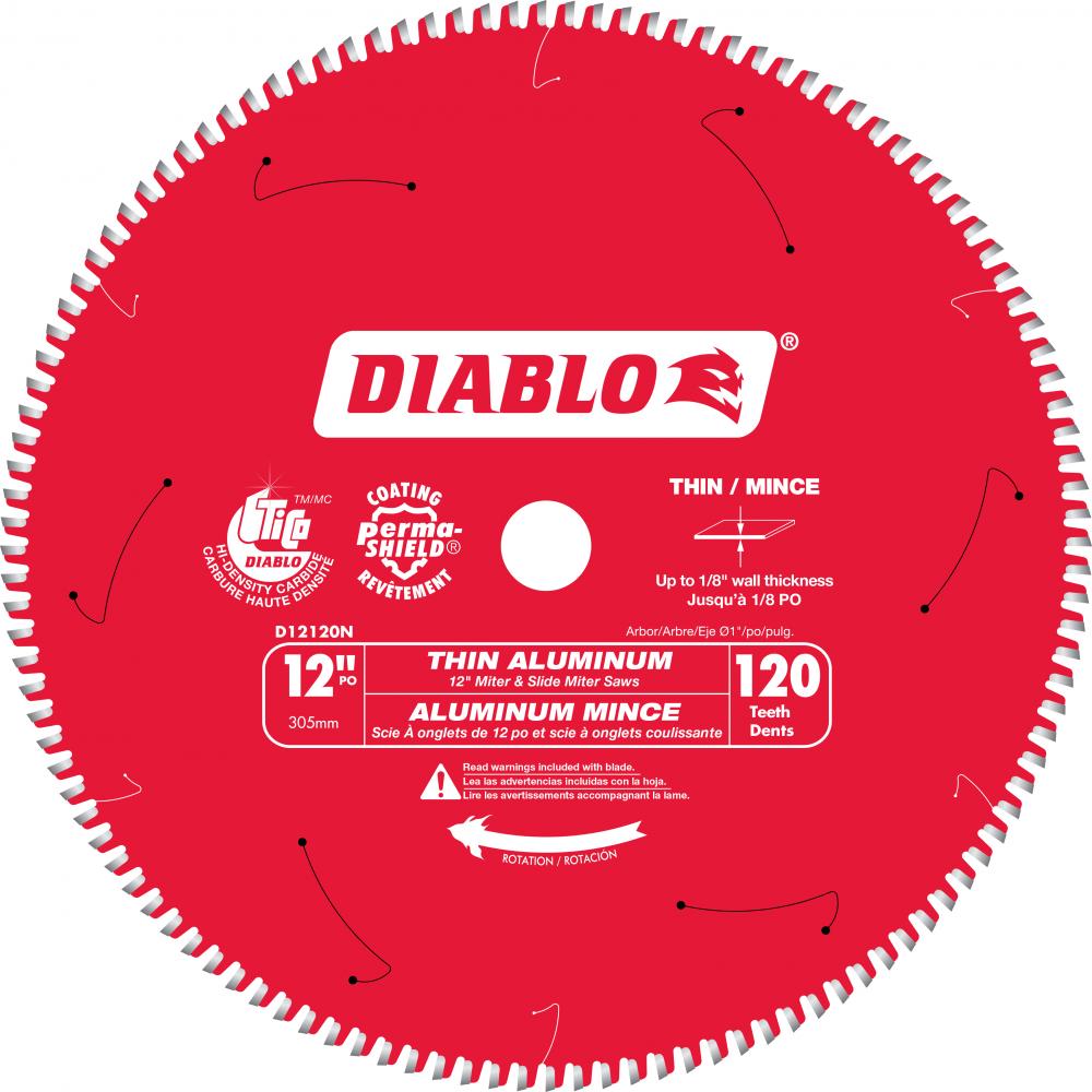 12 in. x 120 Tooth Thin Aluminum Cutting Saw Blade