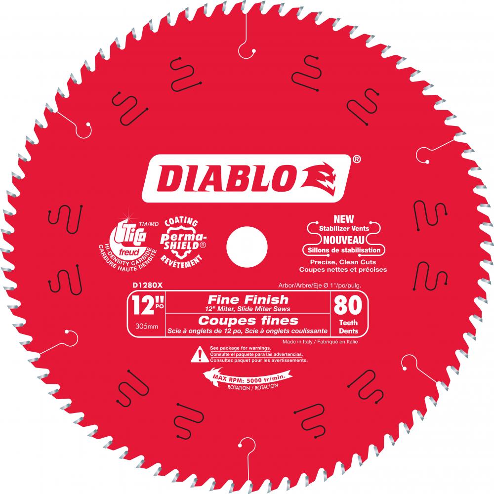 12 in. x 80 Tooth Fine Finish Saw Blade