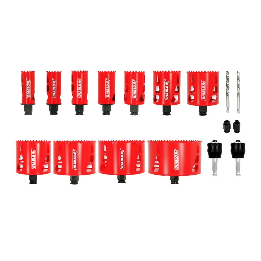 17 pc Plumber&#39;s Bi-Metal Hole Saw Set