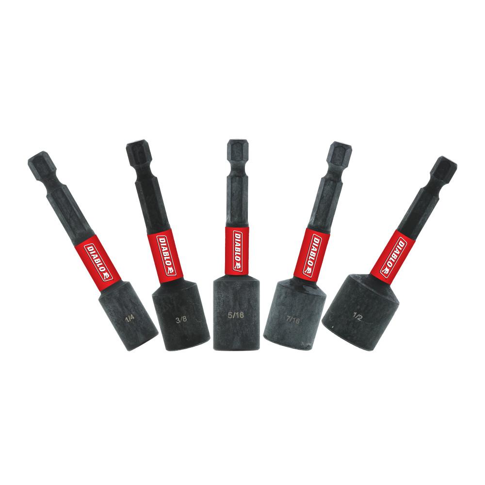 2-9/16&#34; Magnetic Nut Driver Assorted Pack (5-Piece)