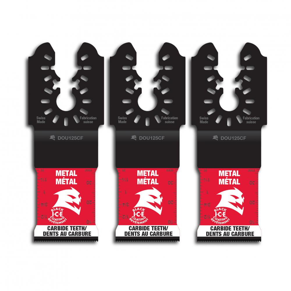 1-1/4&#34; AMPED™ Steel Demon™ Universal Fit Carbide Teeth Oscillating Blades for Metal (3-Pack)