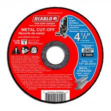 Diablo CDD045040101F - 4-1/2 in. Metal Cut Off Disc - Thin Kerf