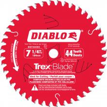 Diablo D0744CDC - 7-1/4 in. x 44 Tooth Composite Material/Plastics TrexBlade