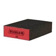 Diablo DFBBLOCCRS01G - 4" x 2-1/2" x 1" 36-Grit Flat Edge Sanding Sponge
