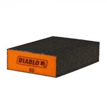 Diablo DFBBLOCMED01G - 4" x 2-1/2" x 1" 60-Grit Flat Edge Sanding Sponge