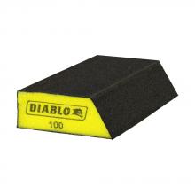 Diablo DFBLANGFIN01G - 5" x 3" x 1" 100-Grit Corner Contact Sanding Sponge