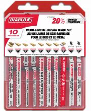 Diablo DJT10S - Jig Saw Blade Set for Wood & Metal (10-Piece)