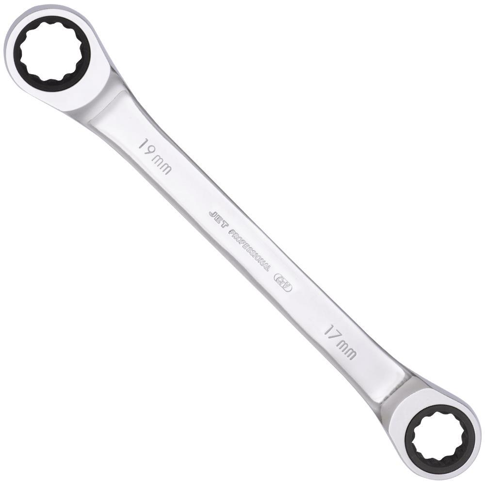 Ratcheting Double Box Wrench - Metric - 17mm x 19mm