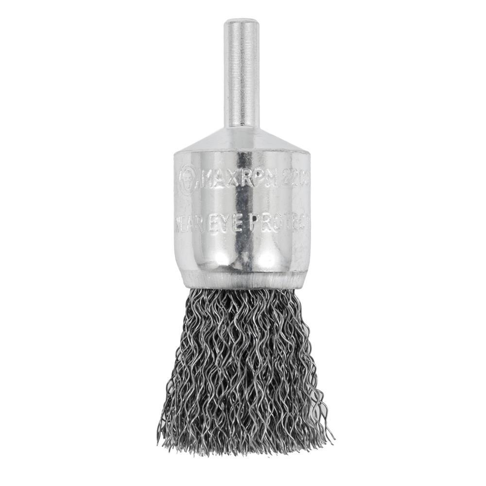 3/4 x 1/4&#34; Shaft Mounted Crimped End Brush