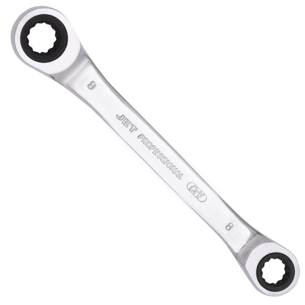 Ratcheting Double Box Wrench - Metric - 8mm x 9mm