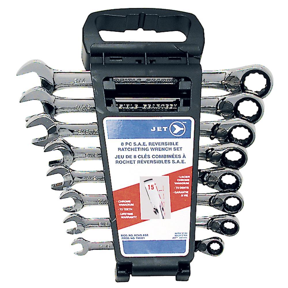 Long Pattern Reversible Ratcheting Combination Wrench Sets