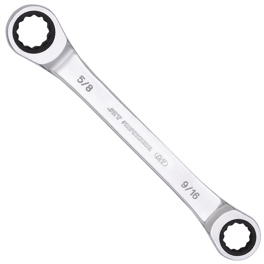 Ratcheting Double Box Wrench - SAE - 9/16” X 5/8”