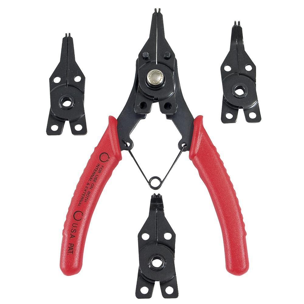 5 PC Convertible Snap Ring Pliers Set