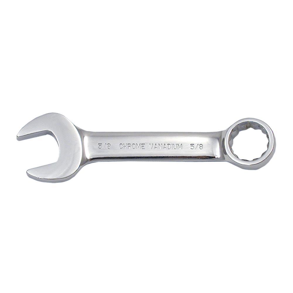 3/8&#34; Fully Polished Stubby Combination Wrench