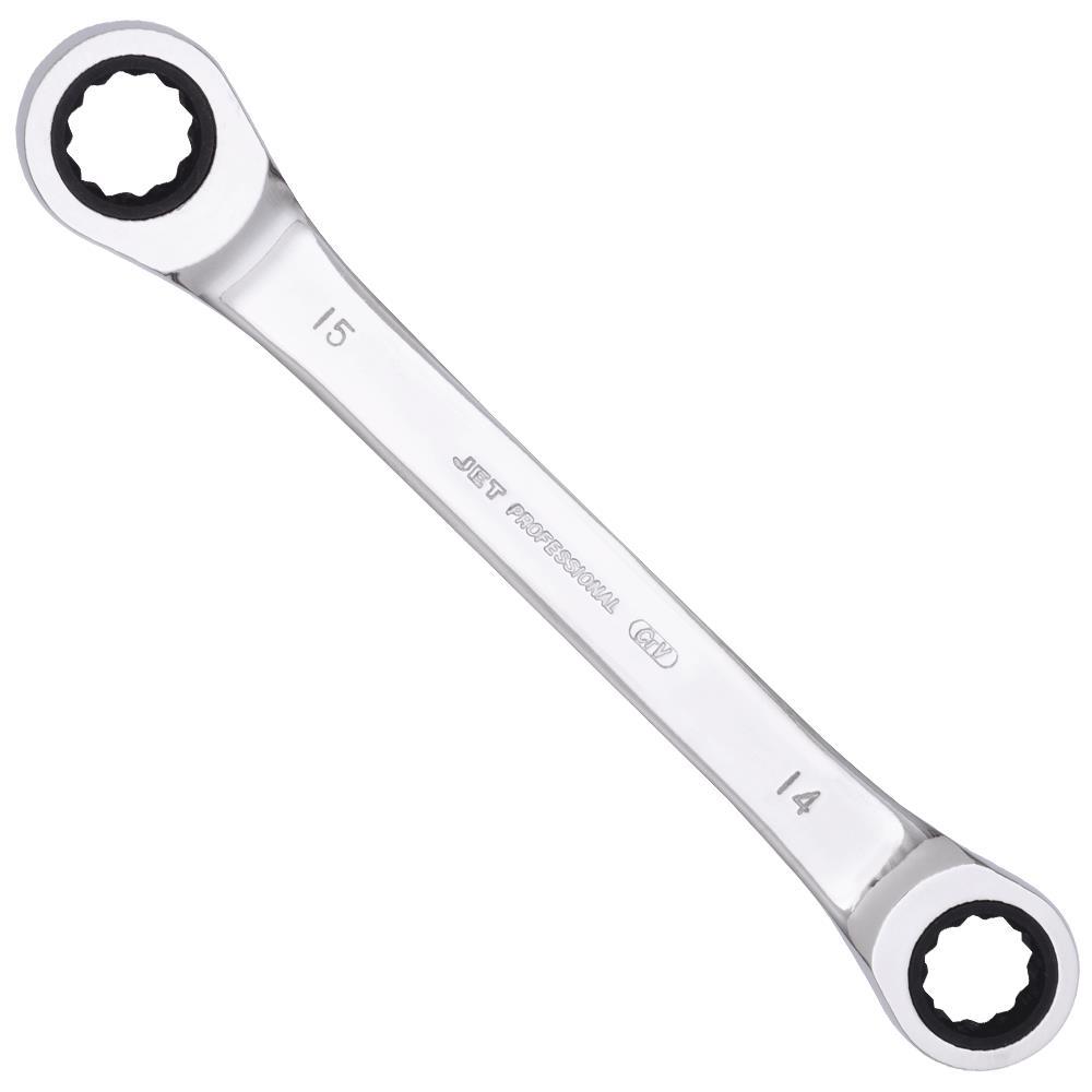 Ratcheting Double Box Wrench - Metric - 14mm x 15mm