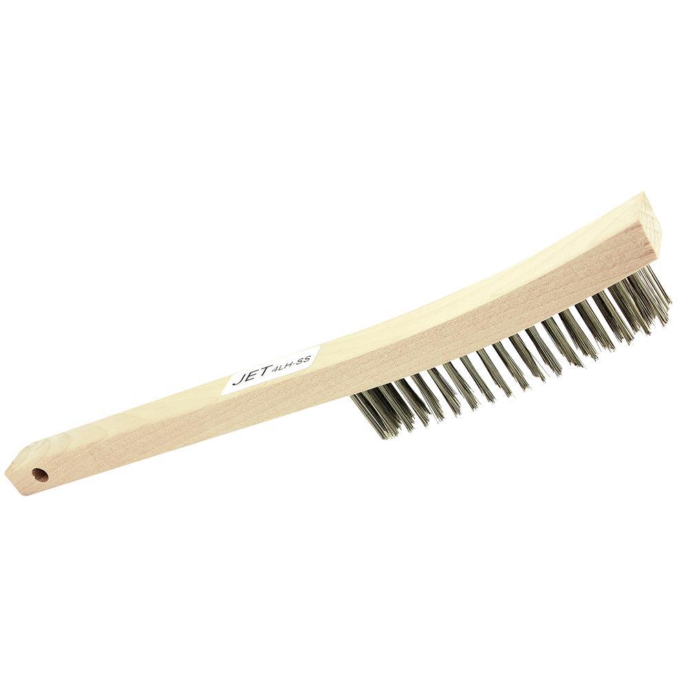 4 Row, Long Handle, Stainless Steel Hand Wire Scratch Brush
