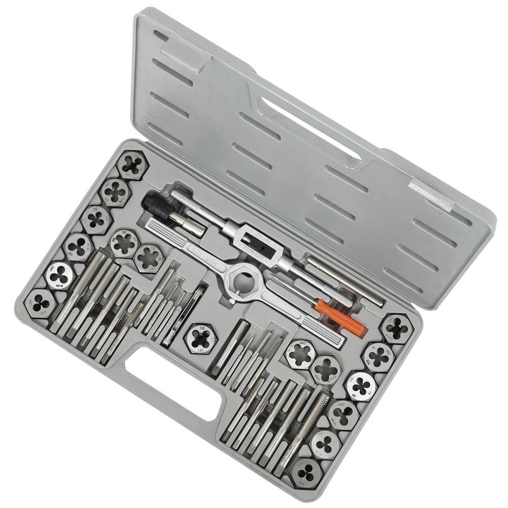 40-Piece SAE HSS Tap and Alloy Die Set