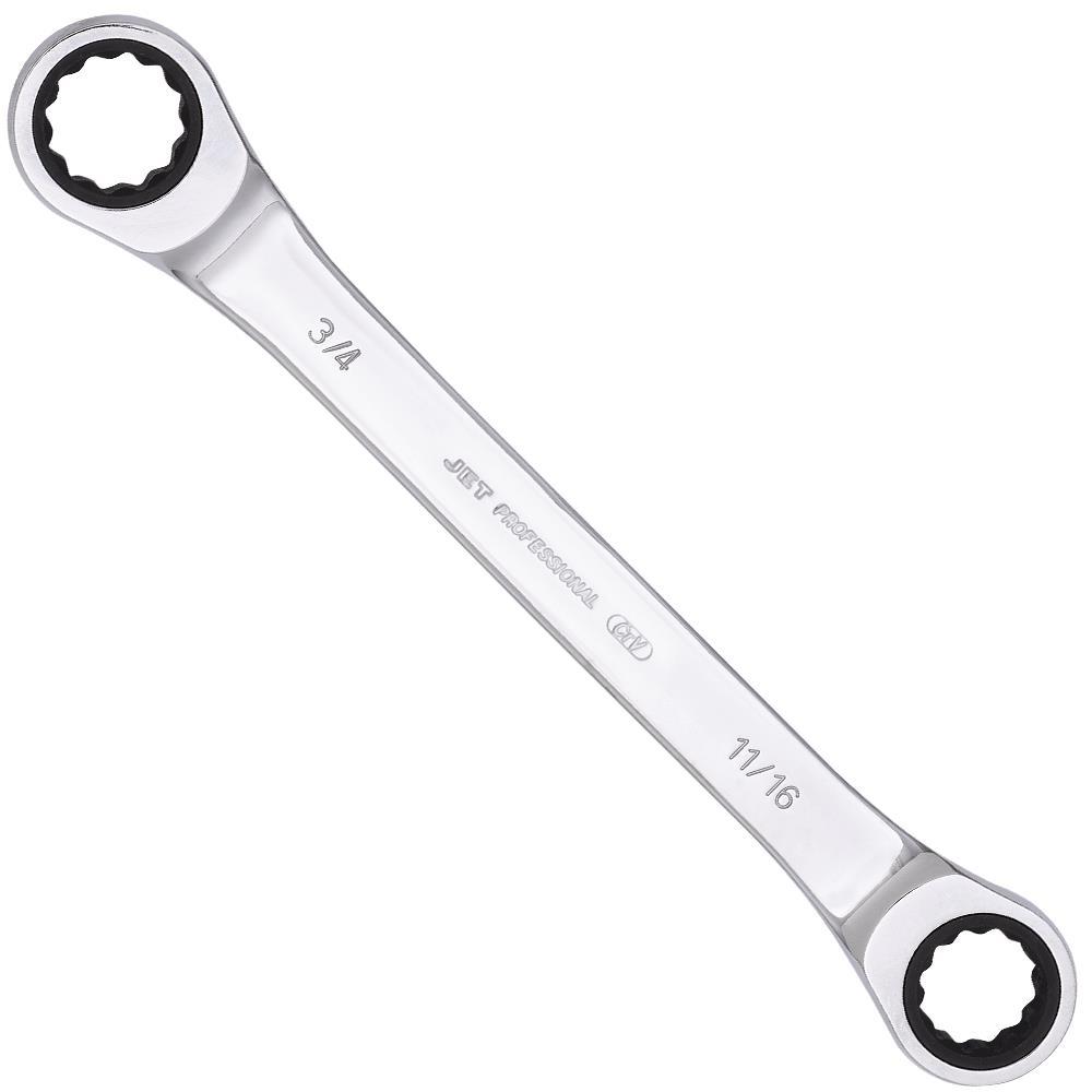 Ratcheting Double Box Wrench - SAE - 11/16” X 3/4&#34;