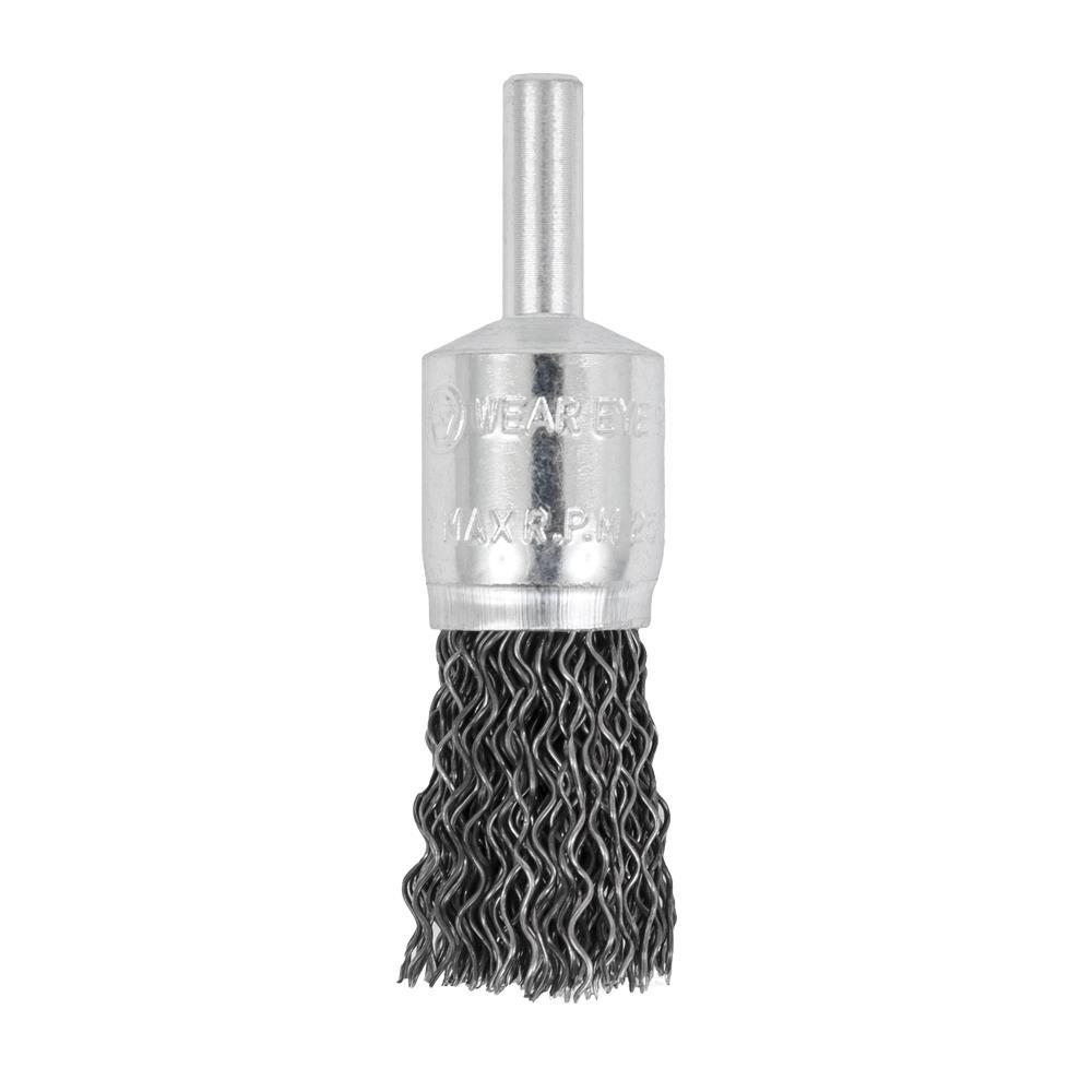 1/2 x 1/4&#34; Shaft Mounted Crimped End Brush
