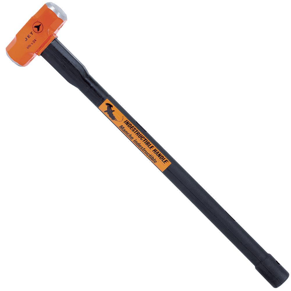 6 lbs x 24&#34; Indestructible Handle Sledge Hammer - Super Heavy Duty