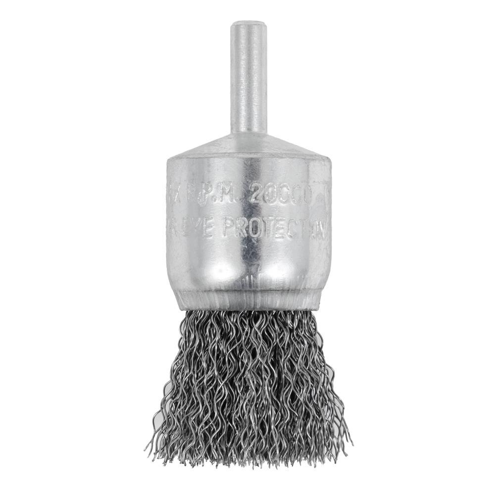 1 x 1/4&#34; Shaft Mounted Crimped End Brush