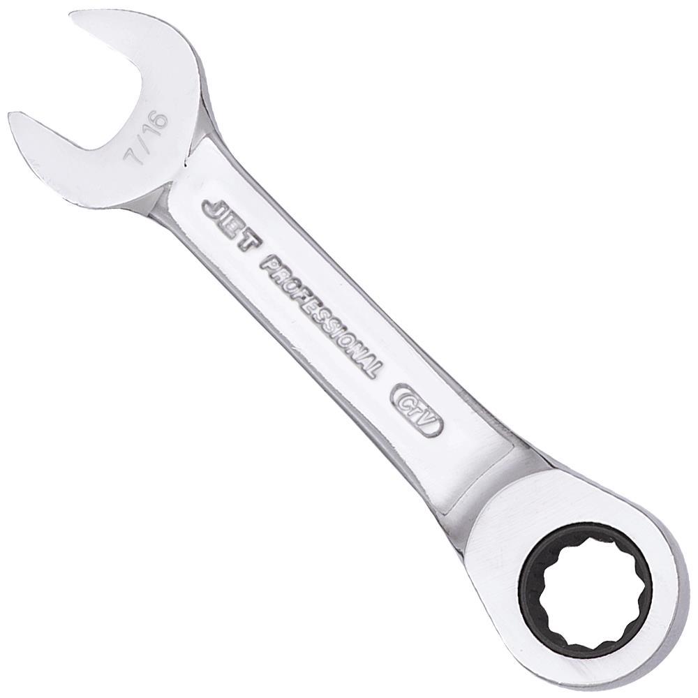 Ratcheting Stubby Wrench - SAE - 7/16”