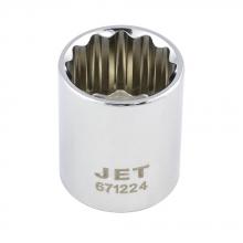 Jet - CA 671224 - 3/8" DR x 3/4" Regular Chrome Socket - 12 Point
