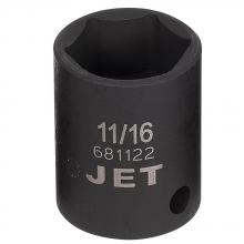 Jet - CA 681122 - 3/8" x 11/16" Regular Impact Socket - 6 Point