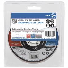 Jet - CA 501656A02 - 5 x 5/64 x 7/8 POWER-XTREME DUO T27 Cut and Light Grinding Wheel - Clamshell Package