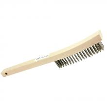 Jet - CA 551112 - 4 Row, Long Handle, Stainless Steel Hand Wire Scratch Brush