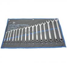Jet - CA 700185 - 16 PC Long Metric Fully Polished Combination Wrench Set