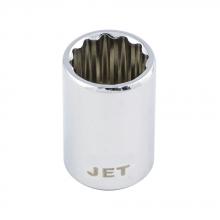 Jet - CA 670606 - 1/4" DR x 6mm Regular Chrome Socket - 12 Point