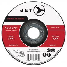 Jet - CA 500726 - 7 x 1/4 x 7/8 A24R POWER ABRASIVE T27 Grinding Wheel