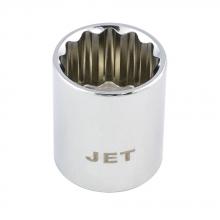 Jet - CA 671220 - 3/8" DR x 5/8" Regular Chrome Socket - 12 Point