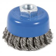 Jet - CA 553683 - 3 x 5/8-11 NC Stainless Steel Knot Twisted Cup Brush